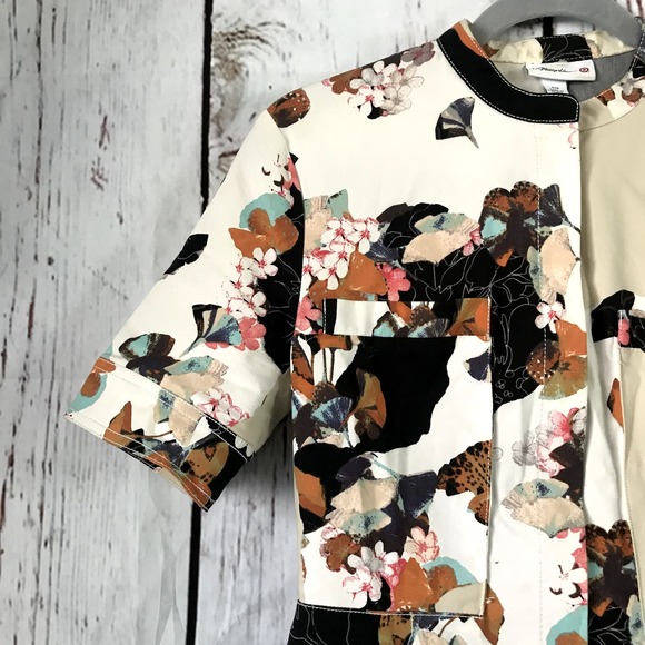 The Floral Zip-Front Shirt Dress - 3.1 Phillip Lim Target EUC Small - Picture 7 of 13